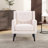 29" Wide Contemporary  Upholstered Tufted Armchair With Solid Wood Legs-2039374794