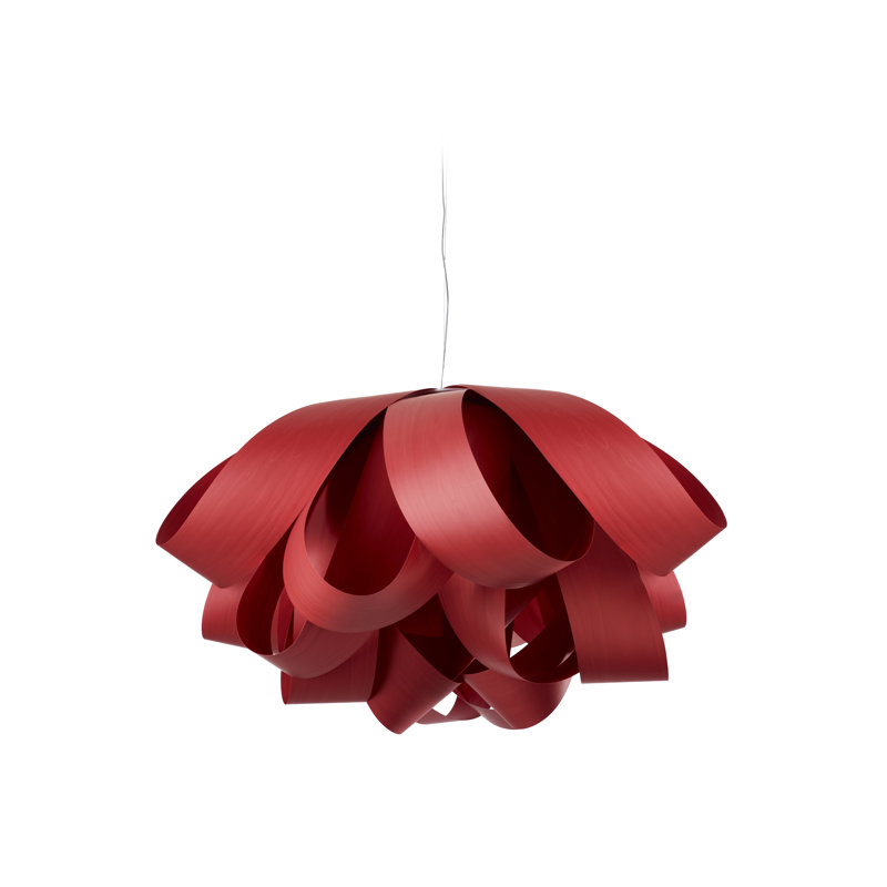 Agatha 1 - Light Pendant, Red, E26 Base, 14.6" H x 30" W x 30.7" D