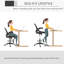 Black Office Furniture Chair, Adjustable Seat & Footrest, Lumbar Aid, Swivel Function Tall Desk 264Lbs Capacity, Mesh Padding