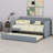 Upholstered Daybed Sofa Bed With Trundle Bed-123397378