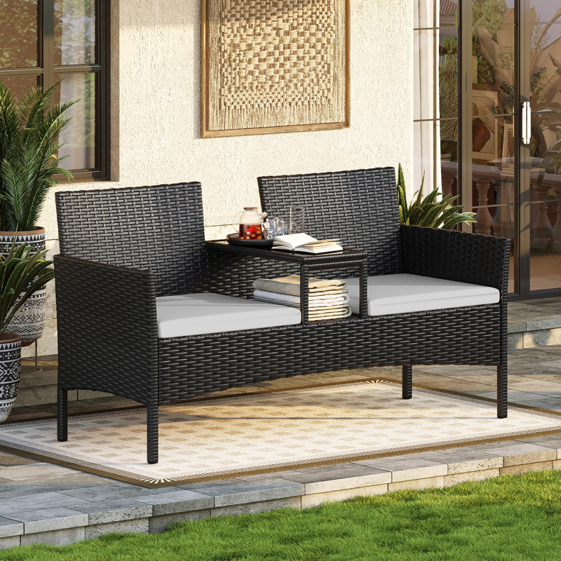 144cm Wide Straight Loveseat, Light Grey