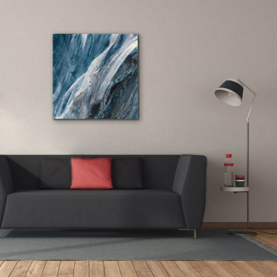 Epic Graffiti 'Splash Indigo' by Albena Hristova Canvas Wall Art