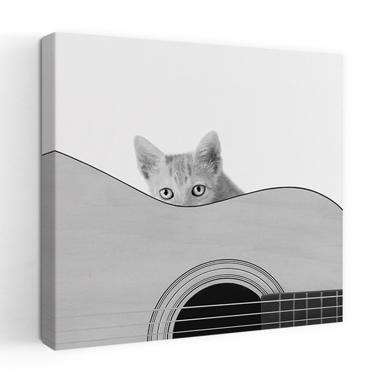 Moustaches et cordes, art contemporain pour chat, H 32 po x l 32 po