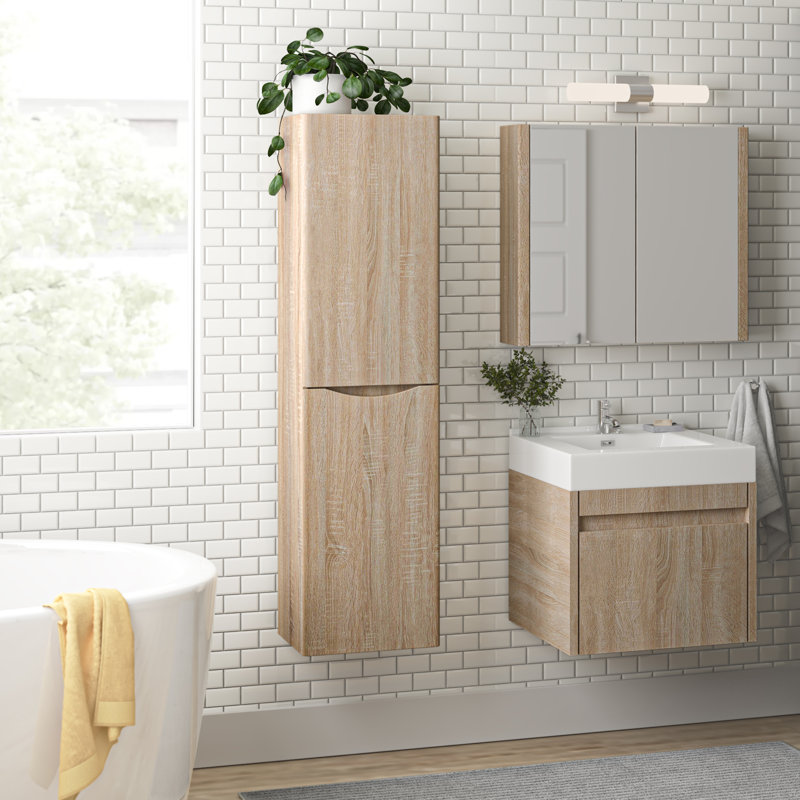 Stanhope Linen Cabinet, Light Oak