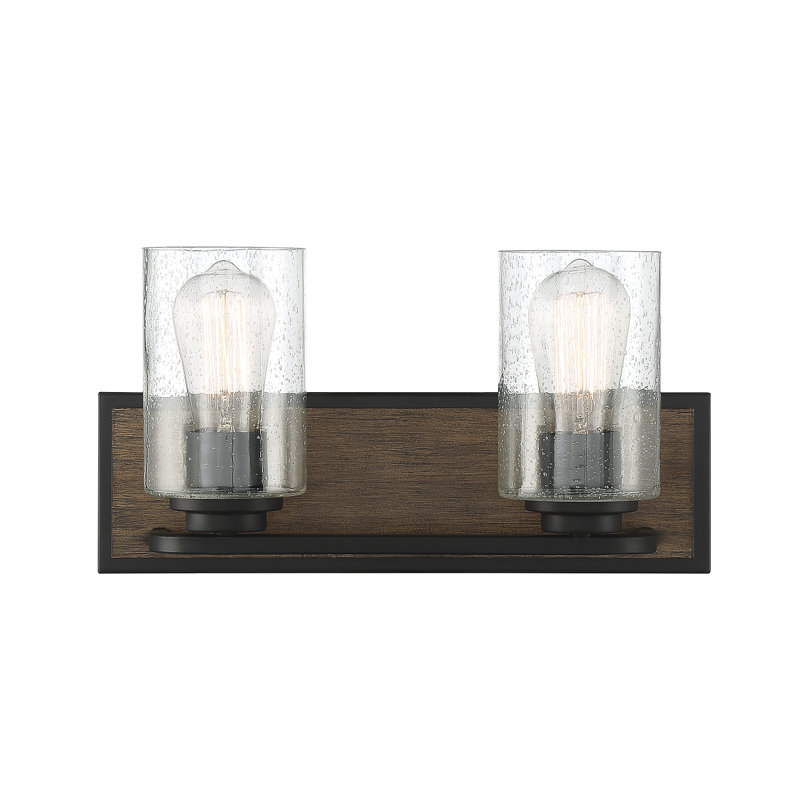 Orkanger 2-Light Bathroom Vanity Light in Lodge