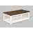 Wooden Coffee Table, Rectangular Table With Casters
