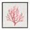 Giclée encadrée de branches de corail rose discret, design par Janet Tava