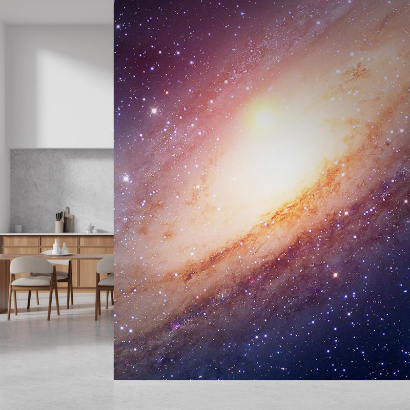 Planet In Outer Space Galaxy Peel & Stick Border, 120" L x 72" W