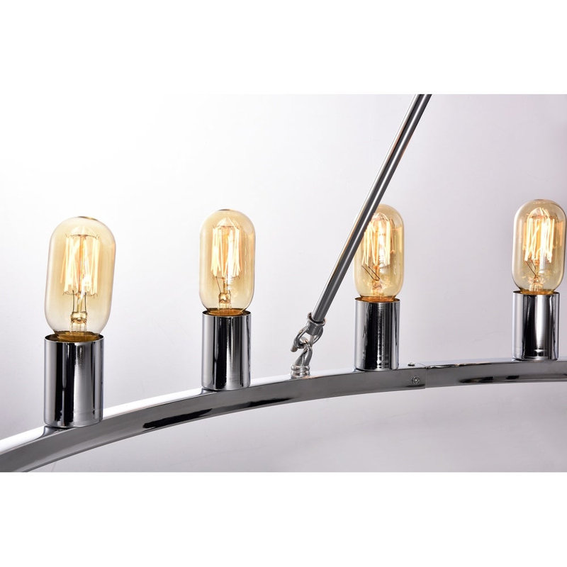 Atonvale 24 - Light Wagon Wheel Chandelier, Chrome