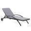 Chaise méridienne inclinable avec coussin Chagoya-517725216