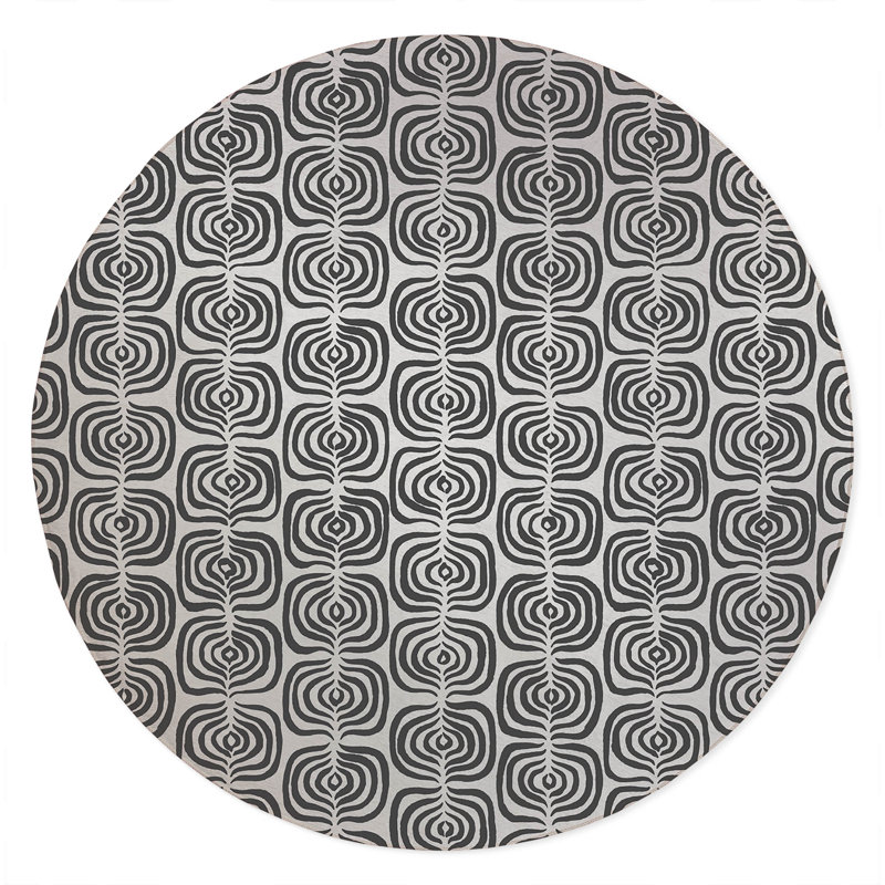 The Way Non-Slip Outdoor Rug, Round 5'
