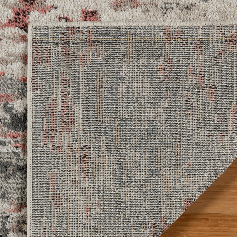 Heirloom Emne Modern Abstract Ivory Multi Polypropylene Area Rug, Rectangle 8'9" x 13"