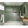 Aurora 34 in. x 78 in. Fully Frameless Fluted Radius Single Fixed Shower Panel