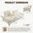 93" Modern Corduroy Sofa, Oversized Deep Seat Sleeper Couch With Adjustable Backrest For Living Room-1811475733