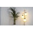 Vintage Tree Floor Lamp With Acrylic Drum Shade With 3 Bulbs Included