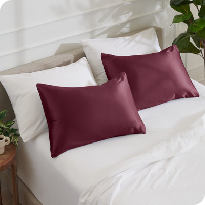 Soft Poly Satin Pillowcase Set