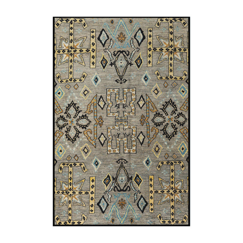 Abstract Indoor Rug, Rectangle 4' x 6'