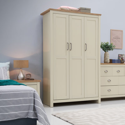 Aquitaine 3 Door Manufactured Wood Wardrobe