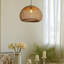 Luminaire suspendu 1 lumière Seagrass Dome