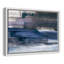 «Accelerating Indigo - Floater Frame», reproduction d'art sur toile-46817920-46817922
