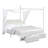 Upholstered And Metal Canopy Platform Bed With Two Storage Drawers-1625548490