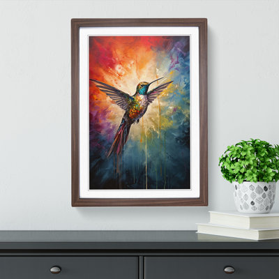 Hummingbird Modern Framed Print