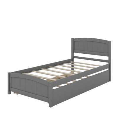 Lit plateforme simple avec lit gigogne