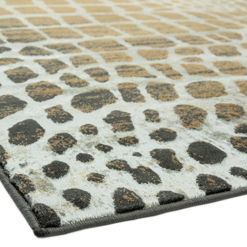 Arely Shiny Brown Area Rug, Rectangle 120 x 170cm
