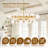 12 - Light 41"d Dimmable Glass Globe Bubble Chandelier