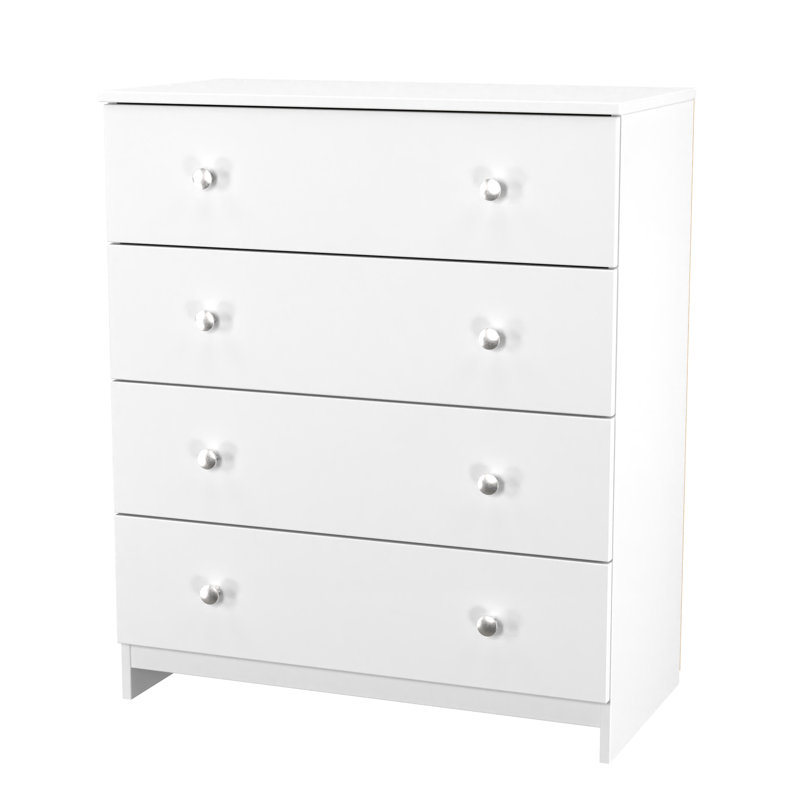 Borth 4 Drawer Chest (Ready Assembled), White