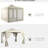 9.6' X 11.6' Patio Gazebo, Cream White Canopy Shelter. Airflow Design, -blocking, Mesh Walls, For Garden, Lawn, Backyard, Deck, Easy Assembly With 2 Roof, For Simple Install