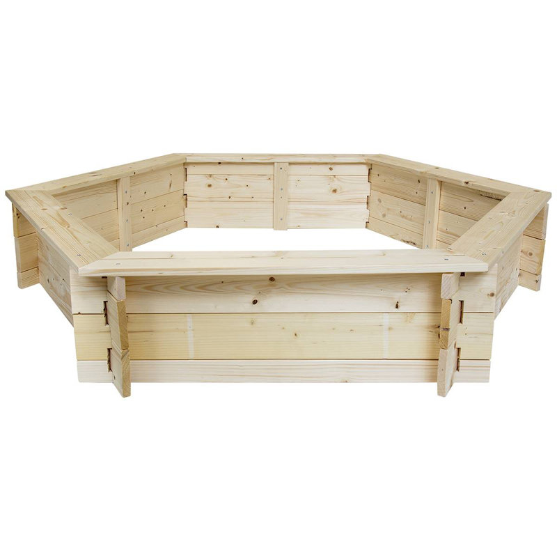 Hexagonal FSC Wood Sand Pit
