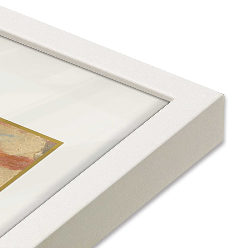«The Scream» par Edvard Munch v3 , Blanc opaque, H 15 po x l 12 po