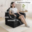 Canapé-lit pliant de 75 po x l 34 po avec support pour le dos, futon convertible 2-en-1 et fauteuil à billes pour les petits espaces, noir-1790098884