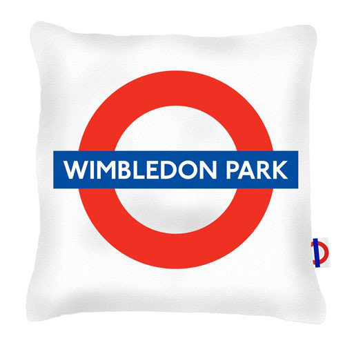 Wimbledon Park Tube Station London Transport Cushion