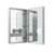 Royale 24'' W Medicine Cabinet with Electrical Outlets, Defogger, Adjustable LED 3X Magnifying Mirror.-93051547-93051546