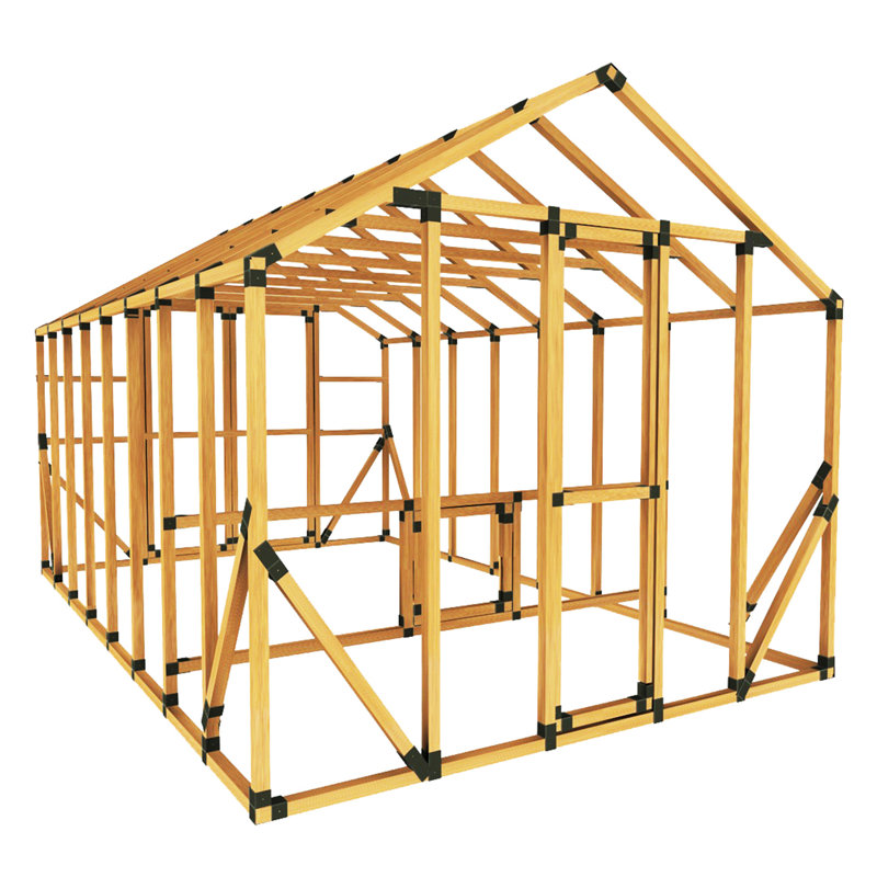 Ensemble de poulailler et de poulailler 10 pi x 16 pi pour 22 poulets