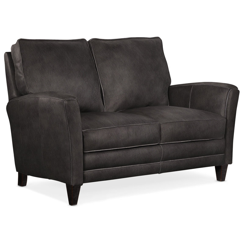 Zion Loveseat, Plantation, Anilina Hunter Genuine Leather