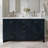 Cambridge 61'' Solid Wood Double Bathroom Vanity in Midnight Blue, with 1.5'' Carrara Marble Top, Center, Rectangle Sink-132942205-33740499