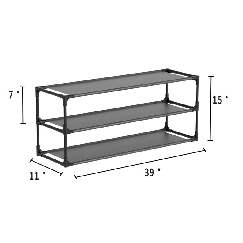 30 Pair Stackable Shoe Rack