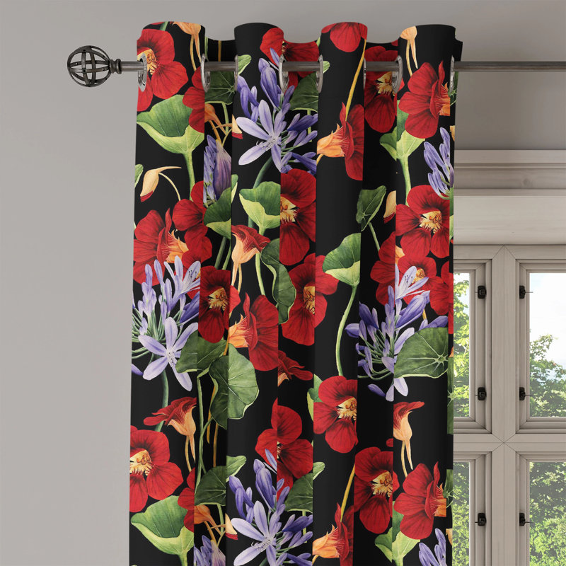 Rouidate Semi Sheer Curtain Pair