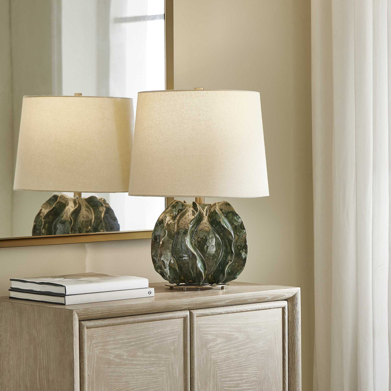 Uttermost Guinevere Deep Green Table Lamp