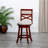30" Bar Height X-Back Swivel Stool, Fabric Seat-1802708841