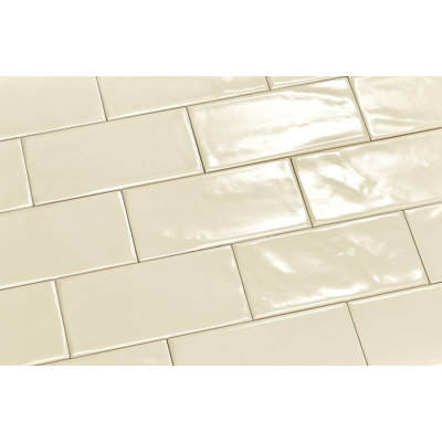 Mason 3'' x 6" Ceramic Marble Look Subway Tile