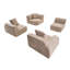 Canapé modulaire surdimensionné en velours courbé 118 pi, canapé sans os avec méridienne en forme de L, canapé modulaire rembourré en mousse à mémoire de forme pour salon-1918033068