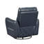 Fauteuil inclinable 1pc avec meubles pivotants luxueux en cuir bleu-1429550621