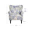 Fauteuil rembourré en polyester 30,3 po Modern-1612875385