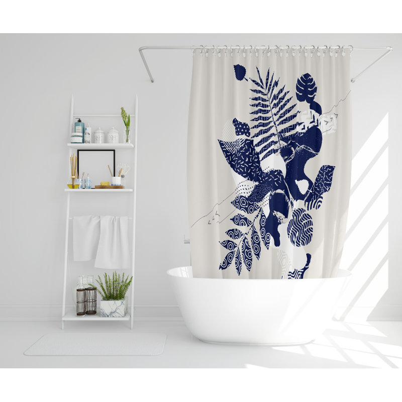 Jossa Polyester Shower Curtain, 168cm H x 168cm W