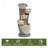 Keely 22'' Outdoor Resin Modern Tiered Fountain with LED Lights