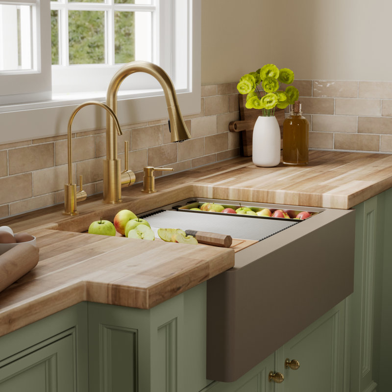Évier de cuisine Karran Quartz, Béton